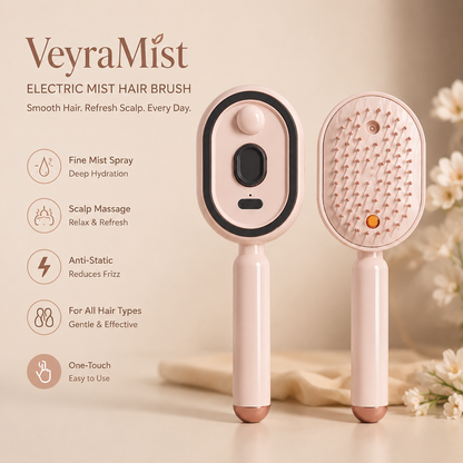 VeyraMist Electric Mist Hair Brush